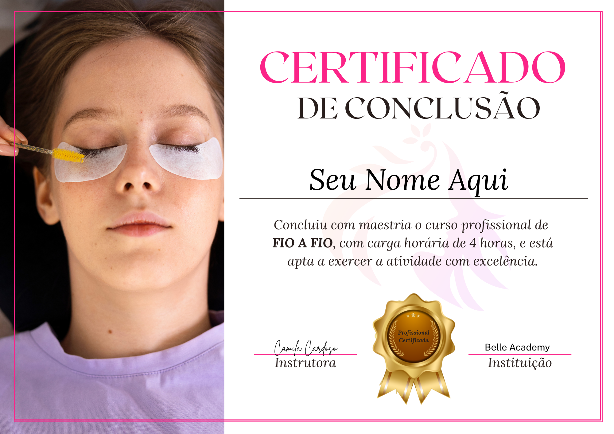 White and Gold Marble Modern Completion Certificate (8)